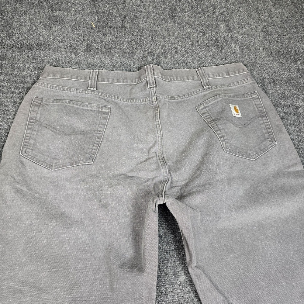 Carhartt Pants Mens 40x30 Relaxed Fit Canvas Work 100095-039 Gray Gravel‎ - Picture 12 of 14